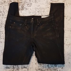 Rag & Bone oil slick leggings in Black as 30